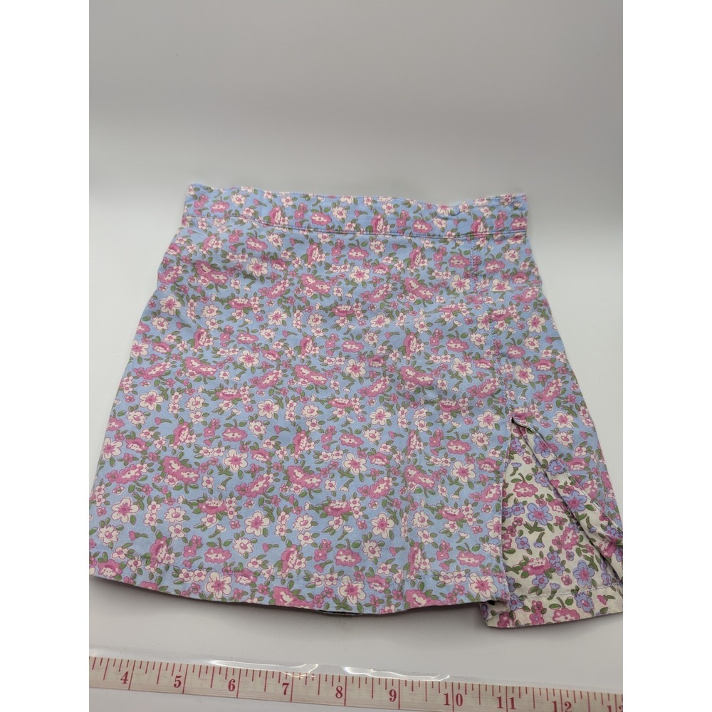 Sz 3T Floral 2 Piece Spring Outfit Vtg 90s Embroidered Shirt Skirt Skort Baby - Picture 11 of 16